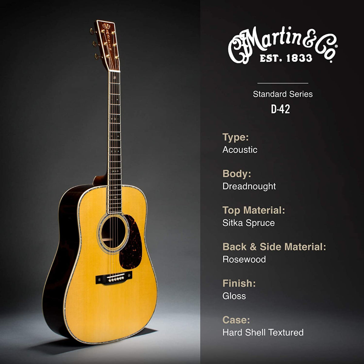 Đàn Guitar Acoustic Martin D-42 Standard Series w/Case-Mai Nguyên Music