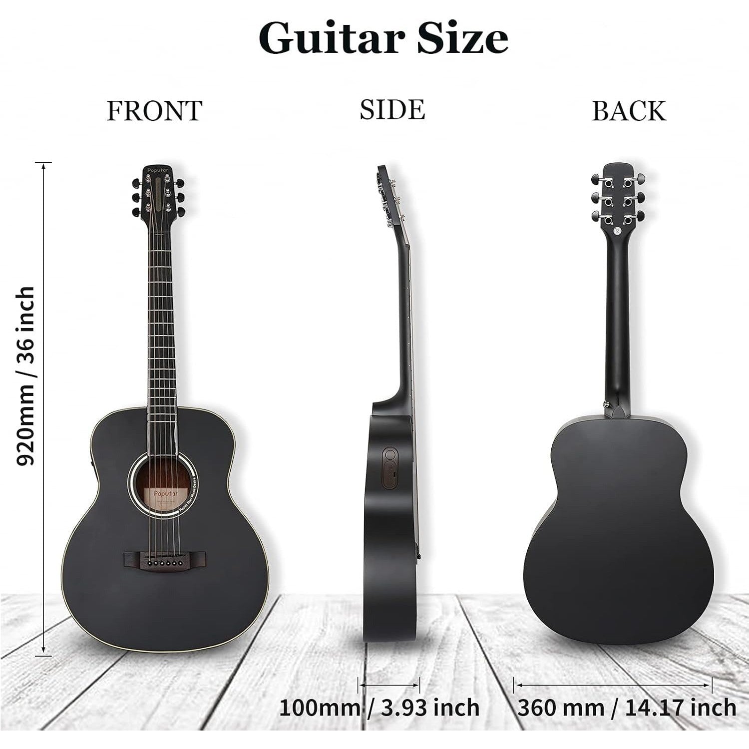 Đàn Guitar Acoustic Poputar T2 Smart-Mai Nguyên Music