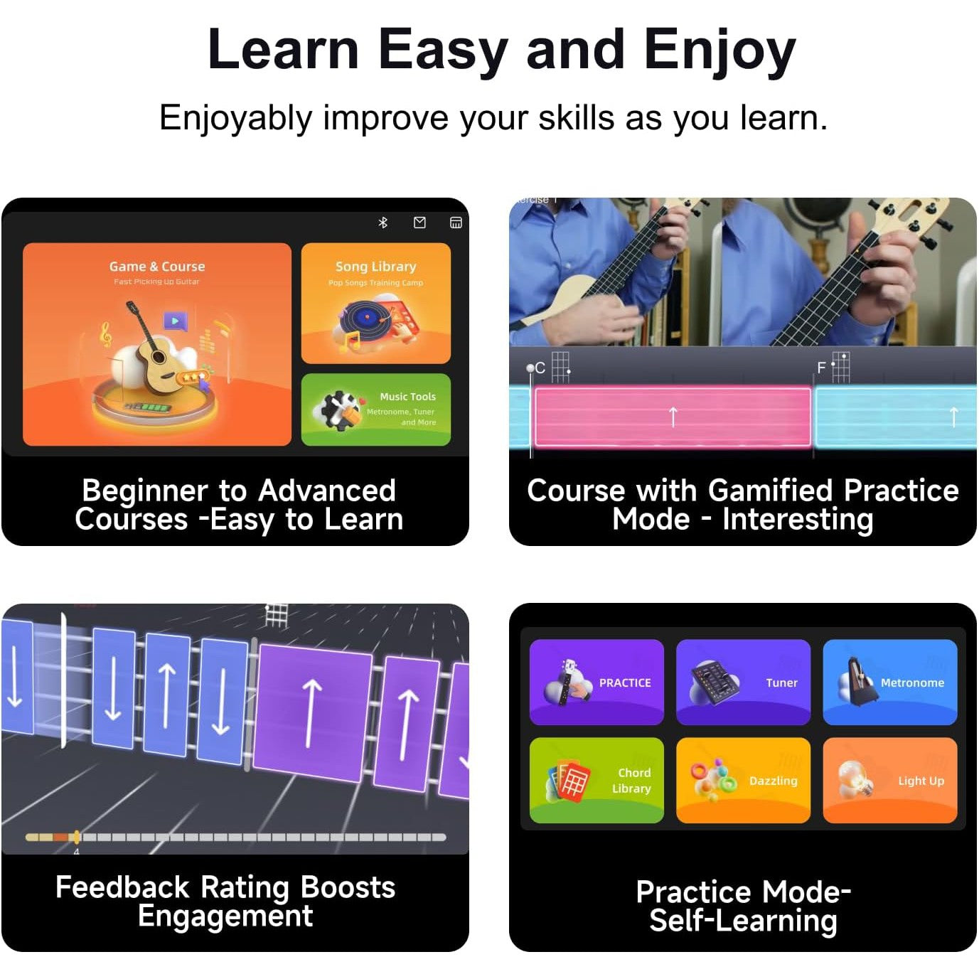 Đàn Guitar Acoustic Poputar T2 Smart-Mai Nguyên Music