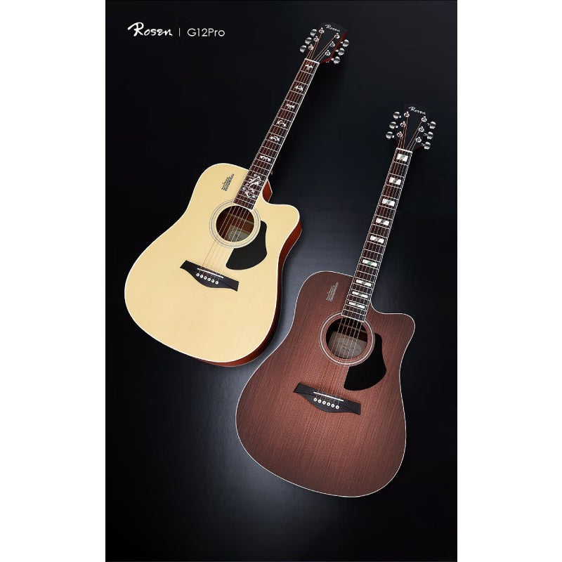 Đàn Guitar Acoustic Rosen G12 Pro (Tặng Kèm Phụ Kiện)-Mai Nguyên Music