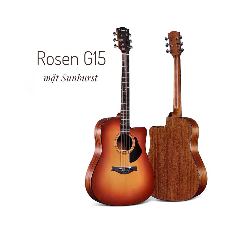 Đàn Guitar Acoustic Rosen G15 (Tặng Kèm Phụ Kiện)-Mai Nguyên Music