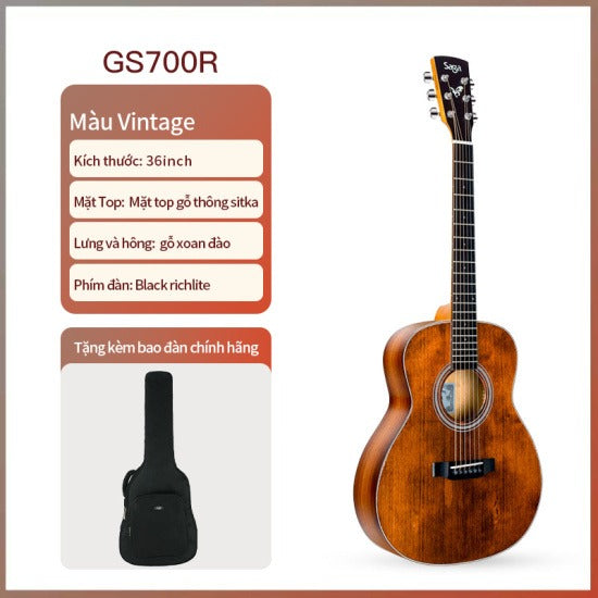 Đàn Guitar Acoustic Saga GS700E-Mai Nguyên Music