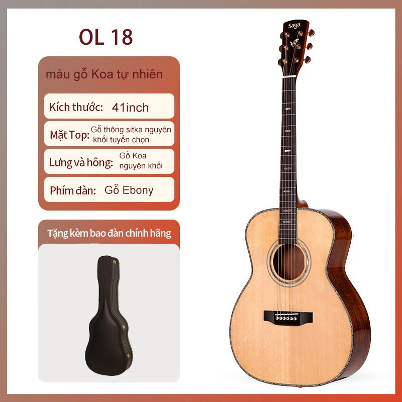 Đàn Guitar Acoustic Saga OL18-Mai Nguyên Music