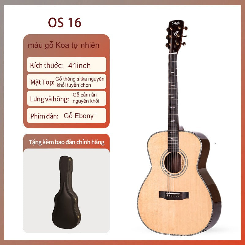 Đàn Guitar Acoustic Saga OS16-Mai Nguyên Music
