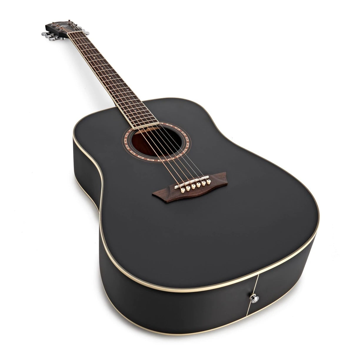 Đàn Guitar Acoustic Washburn Harvest D7S Acoustic, Matte Black-Mai Nguyên Music