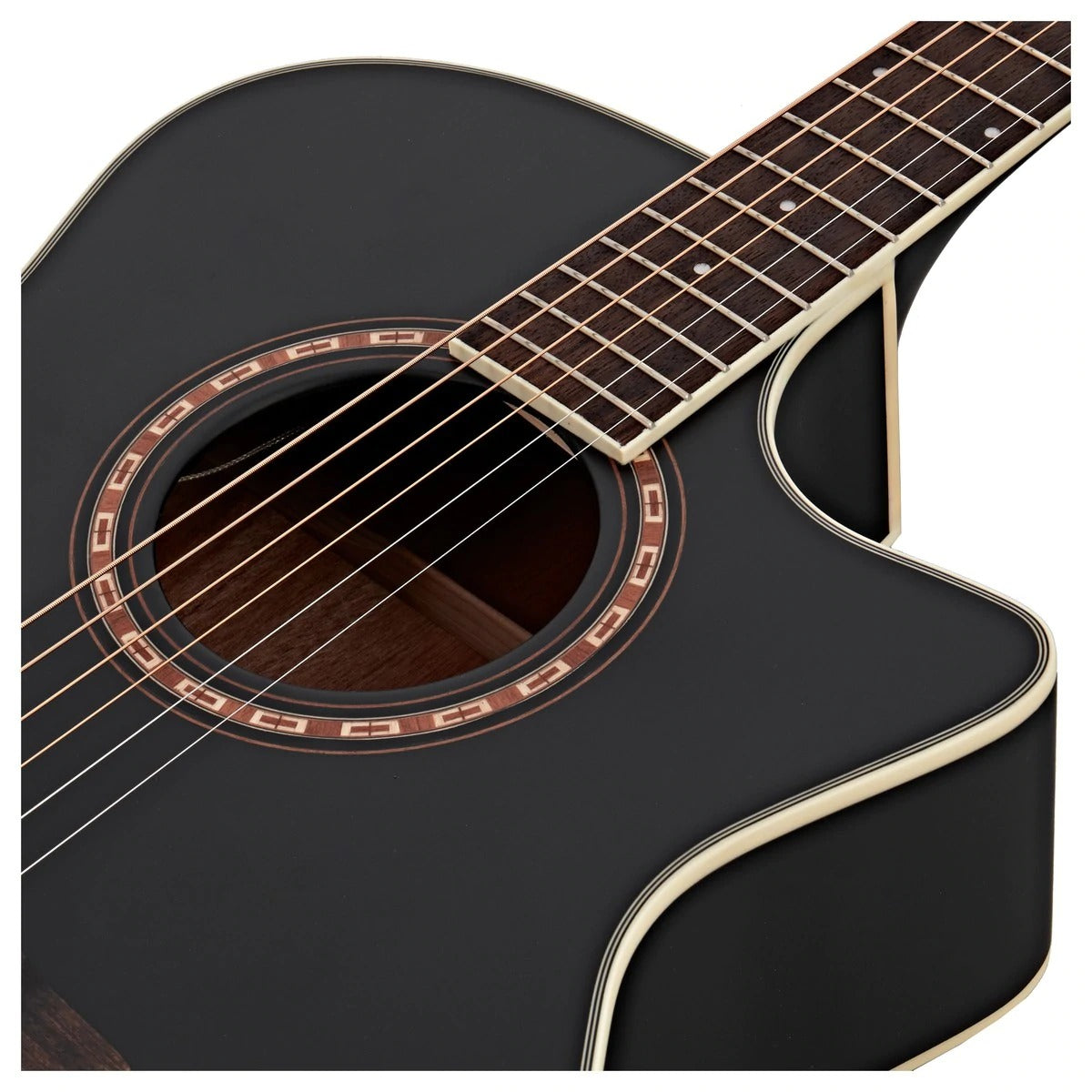 Đàn Guitar Acoustic Washburn Harvest G7SCE Acoustic, Matte Black-Mai Nguyên Music