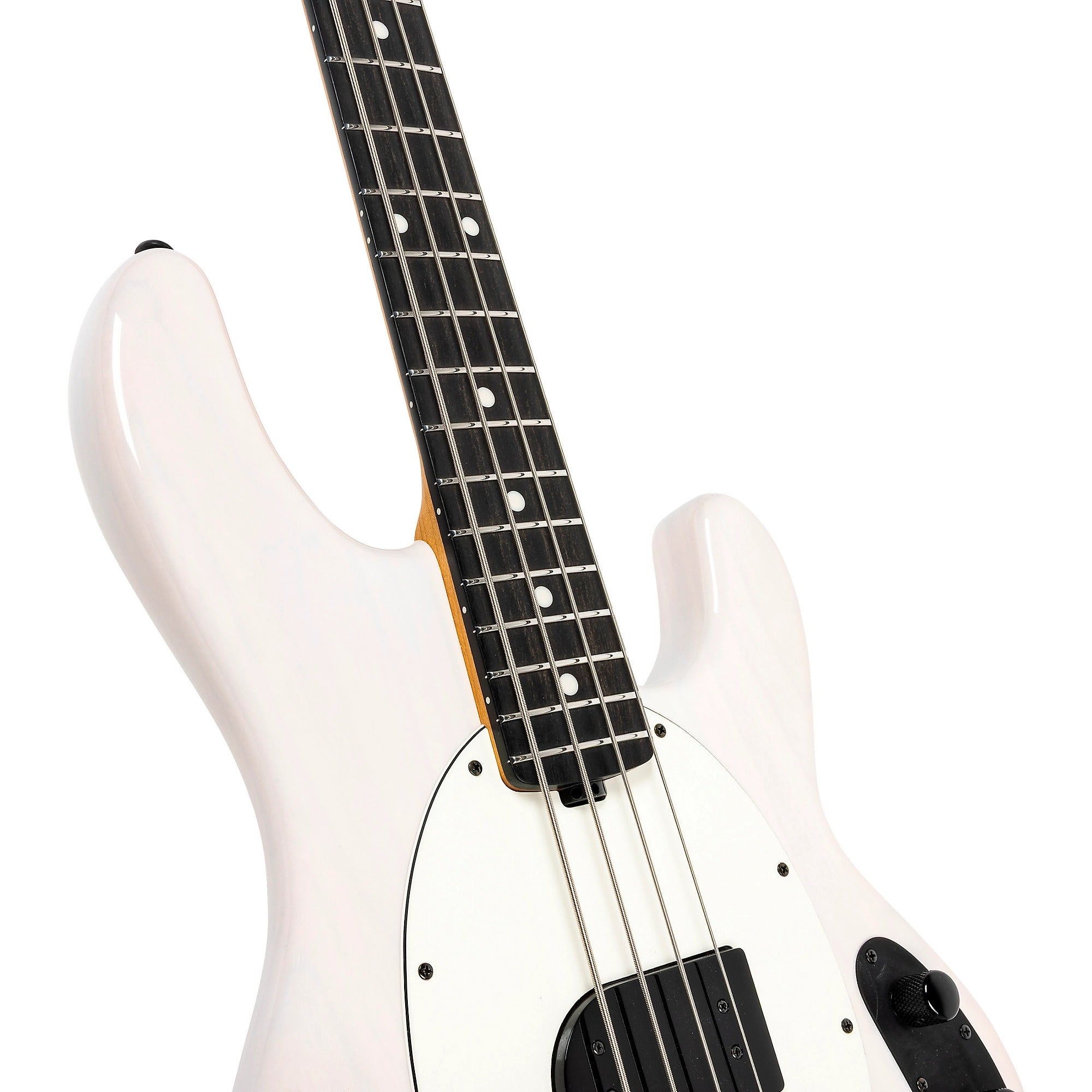 Đàn Guitar Bass 4-dây Ernie Ball Music Man Tim Commerford Artist Series StingRay Passive - Fight Night White-Mai Nguyên Music