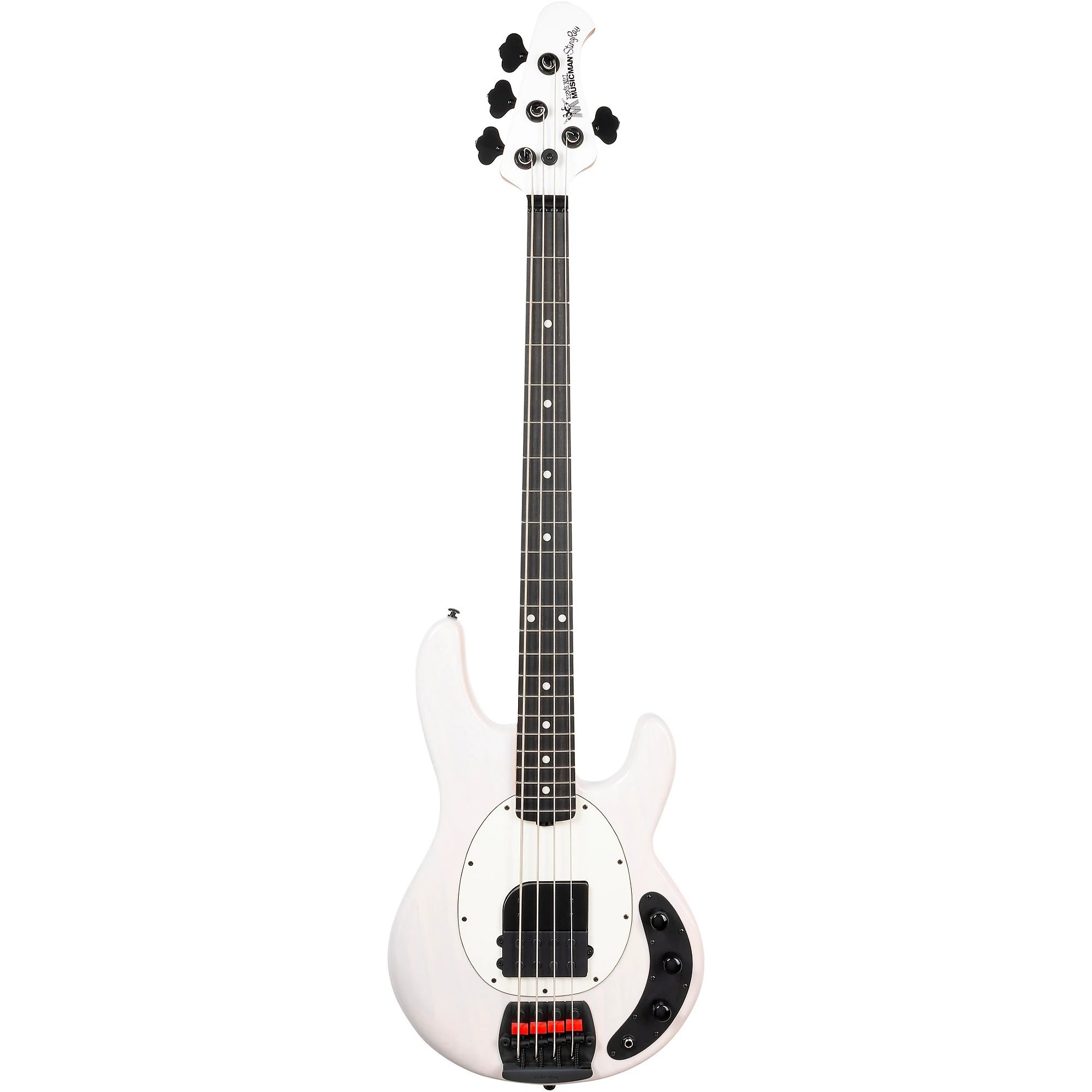 Đàn Guitar Bass 4-dây Ernie Ball Music Man Tim Commerford Artist Series StingRay Passive - Fight Night White-Mai Nguyên Music