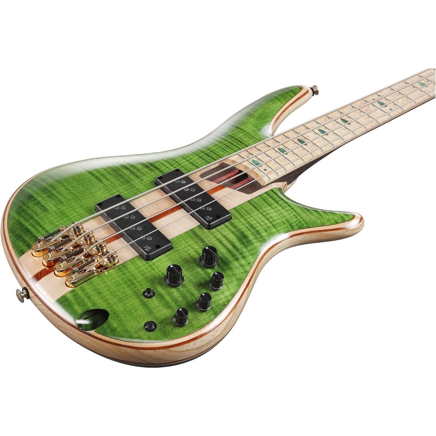 Đàn Guitar Bass 4-dây Ibanez SR Premium SR4FMDX w/Bag, Emerald Green Low Gloss-Mai Nguyên Music