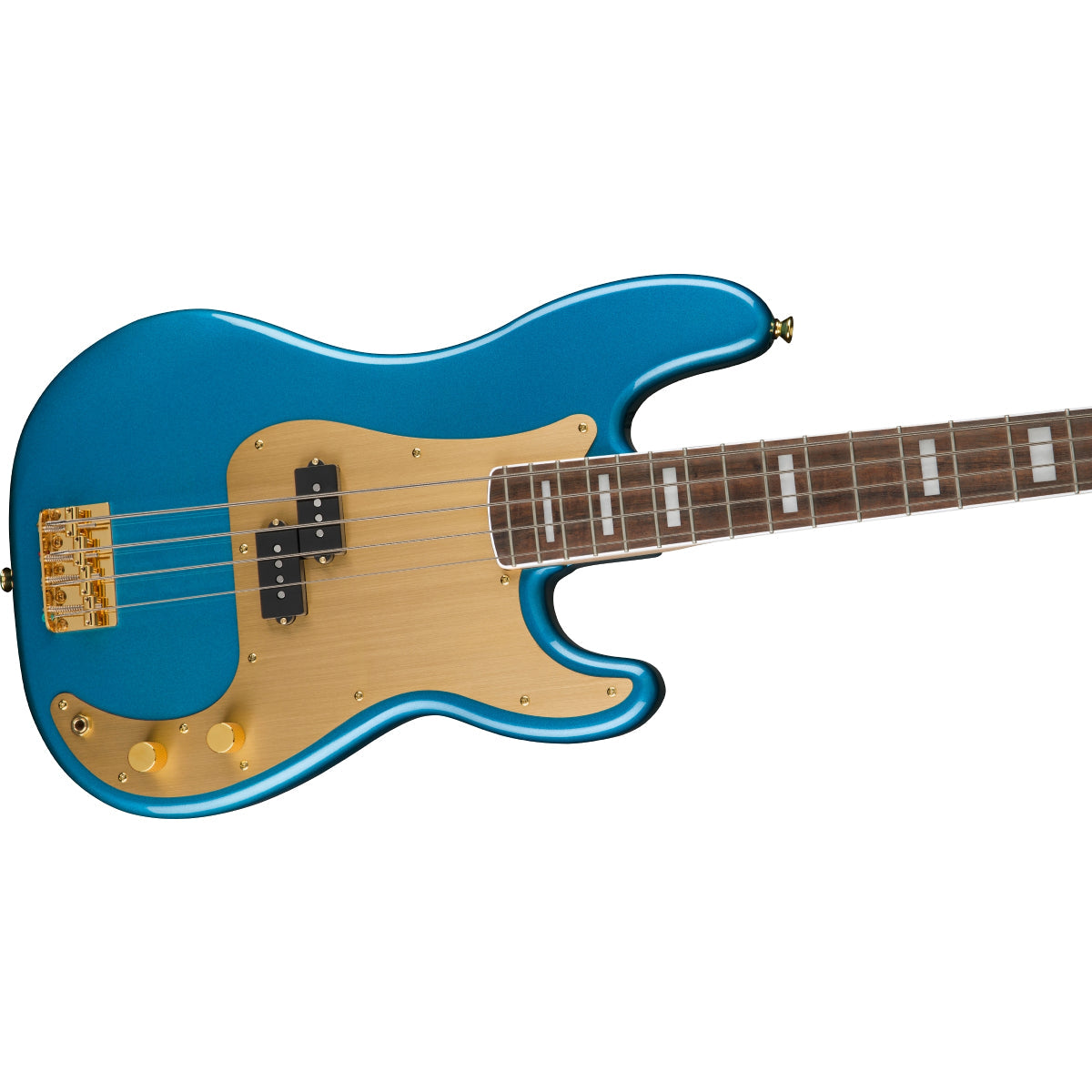 Đàn Guitar Bass 4-dây Squier 40th Anniversary Precision Bass Gold Edition, LRL FB, Lake Placid Blue-Mai Nguyên Music
