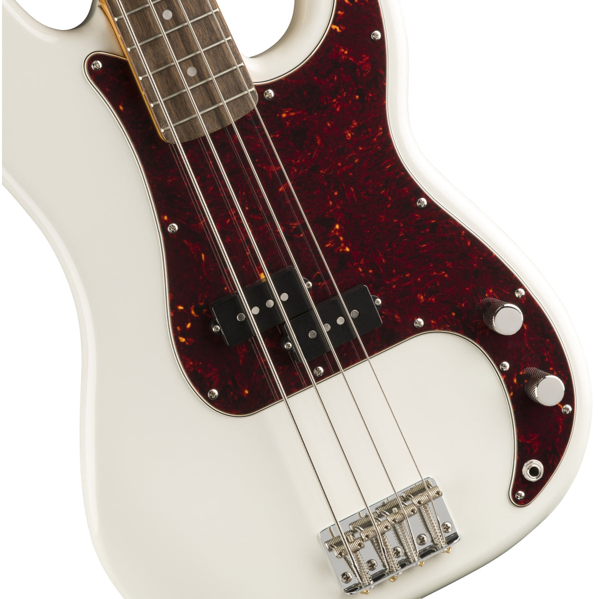 Đàn Guitar Bass 4-dây Squier Classic Vibe 60s Precision Bass, LRL FB, Olympic White-Mai Nguyên Music