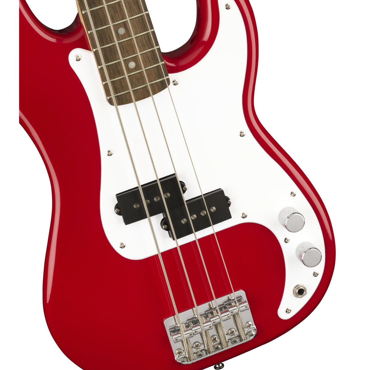 Đàn Guitar Bass 4-dây Squier Mini Precision Bass, LRL FB, Dakota Red-Mai Nguyên Music