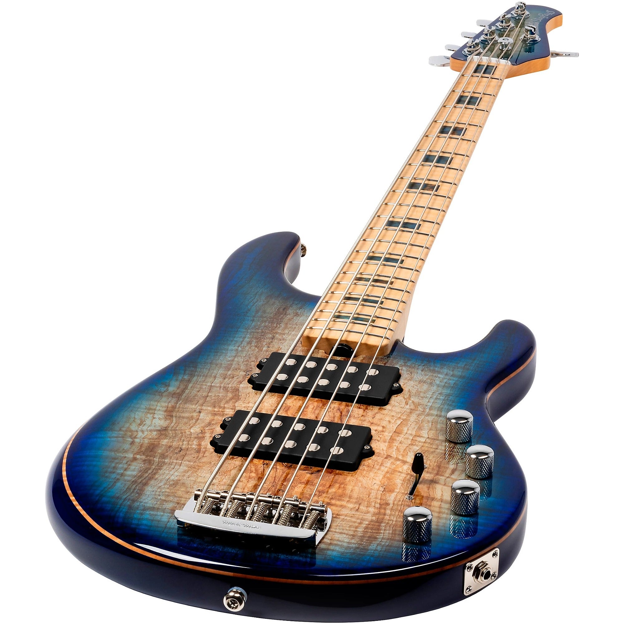 Đàn Guitar Bass 5-dây Ernie Ball Music Man BFR StingRay 5 Special - Paua Blue Burst-Mai Nguyên Music