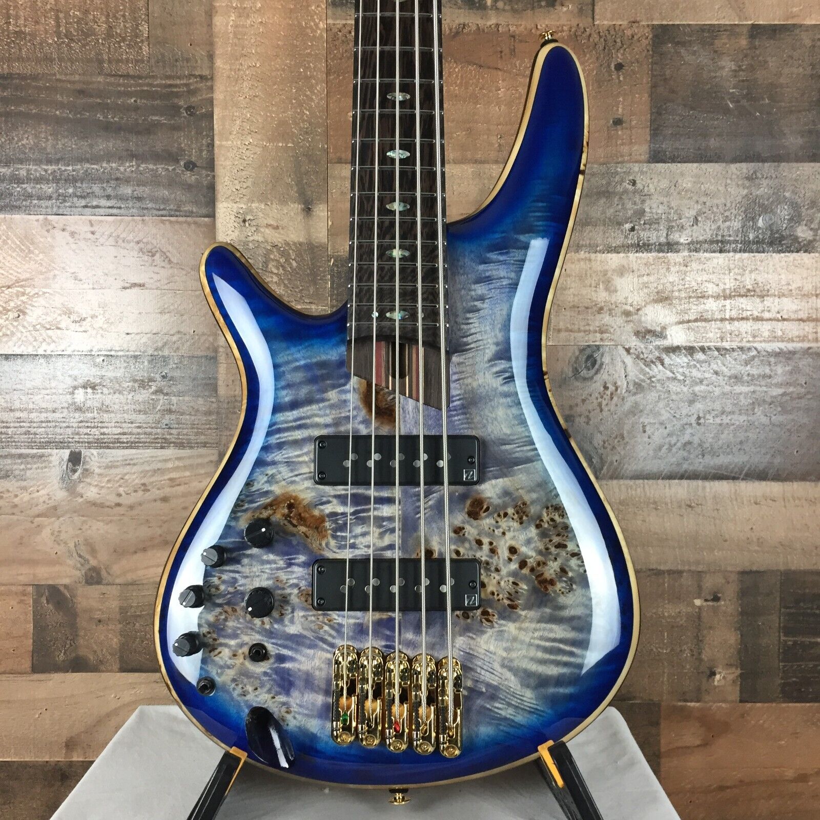 Đàn Guitar Bass 5-dây Ibanez SR Premium SR2605 w/Bag, Cerulean Blue Burst-Mai Nguyên Music