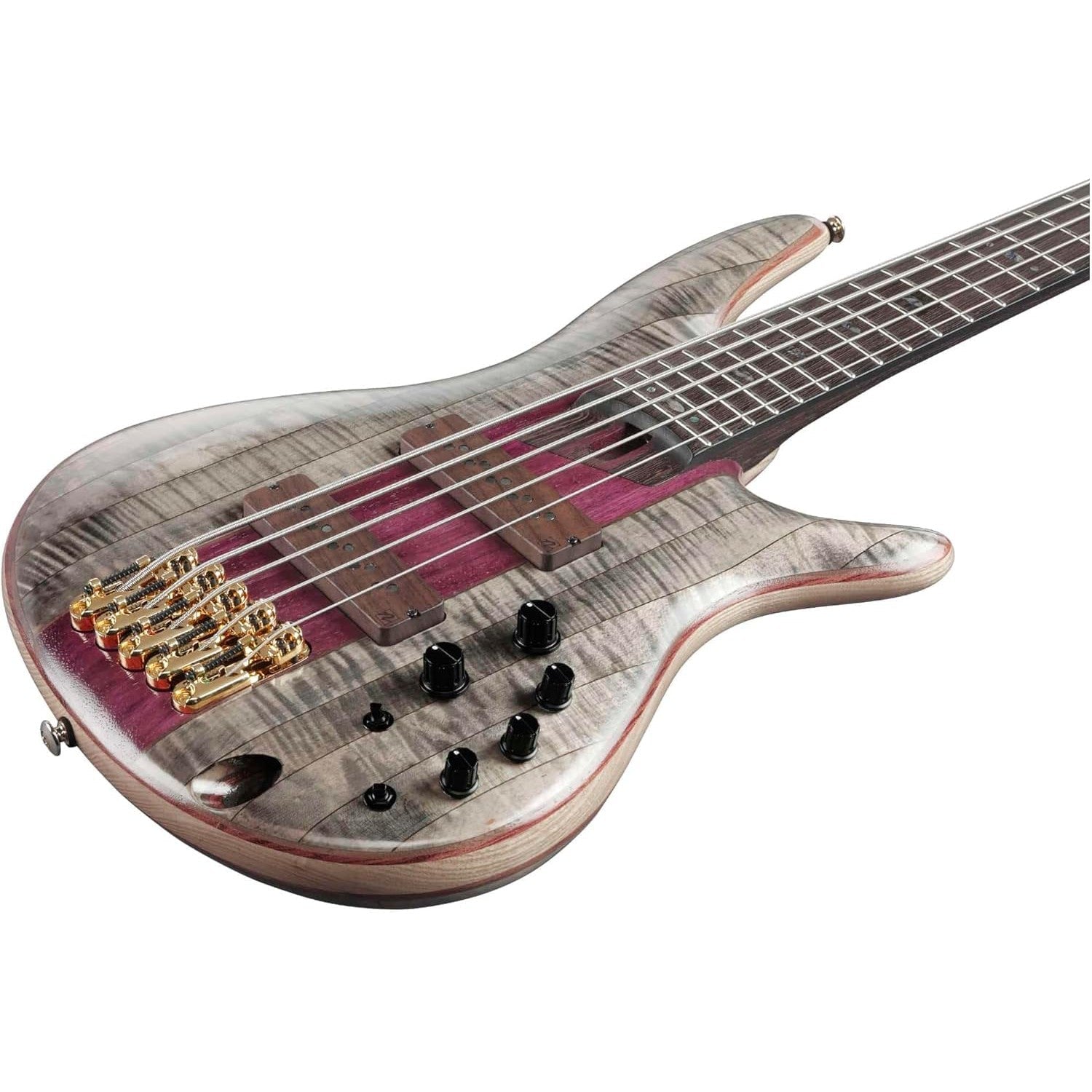 Đàn Guitar Bass 5-dây Ibanez SR Premium SR5CMDX w/Bag, Black Ice Low Gloss-Mai Nguyên Music