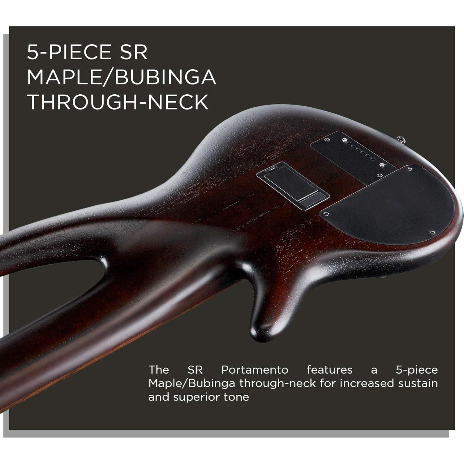 Đàn Guitar Bass 6-dây Ibanez Bass Workshop SRF706, Brown Burst Flat-Mai Nguyên Music