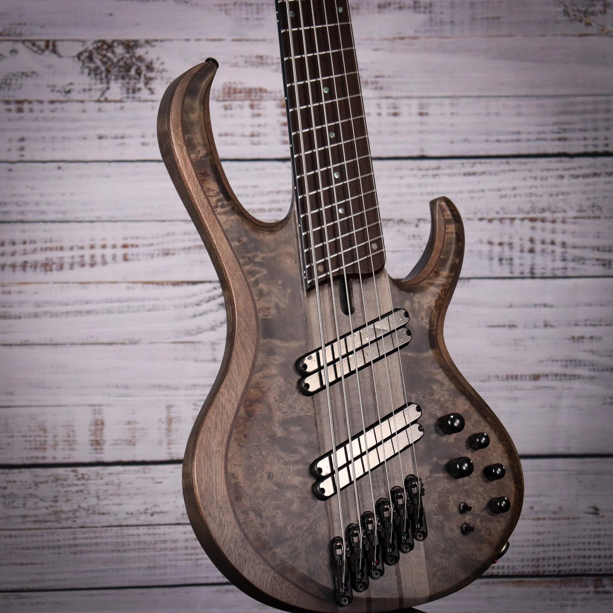 Đàn Guitar Bass 6-dây Ibanez BTB Workshop BTB806MS w/Case, Transparent Gray Flat-Mai Nguyên Music