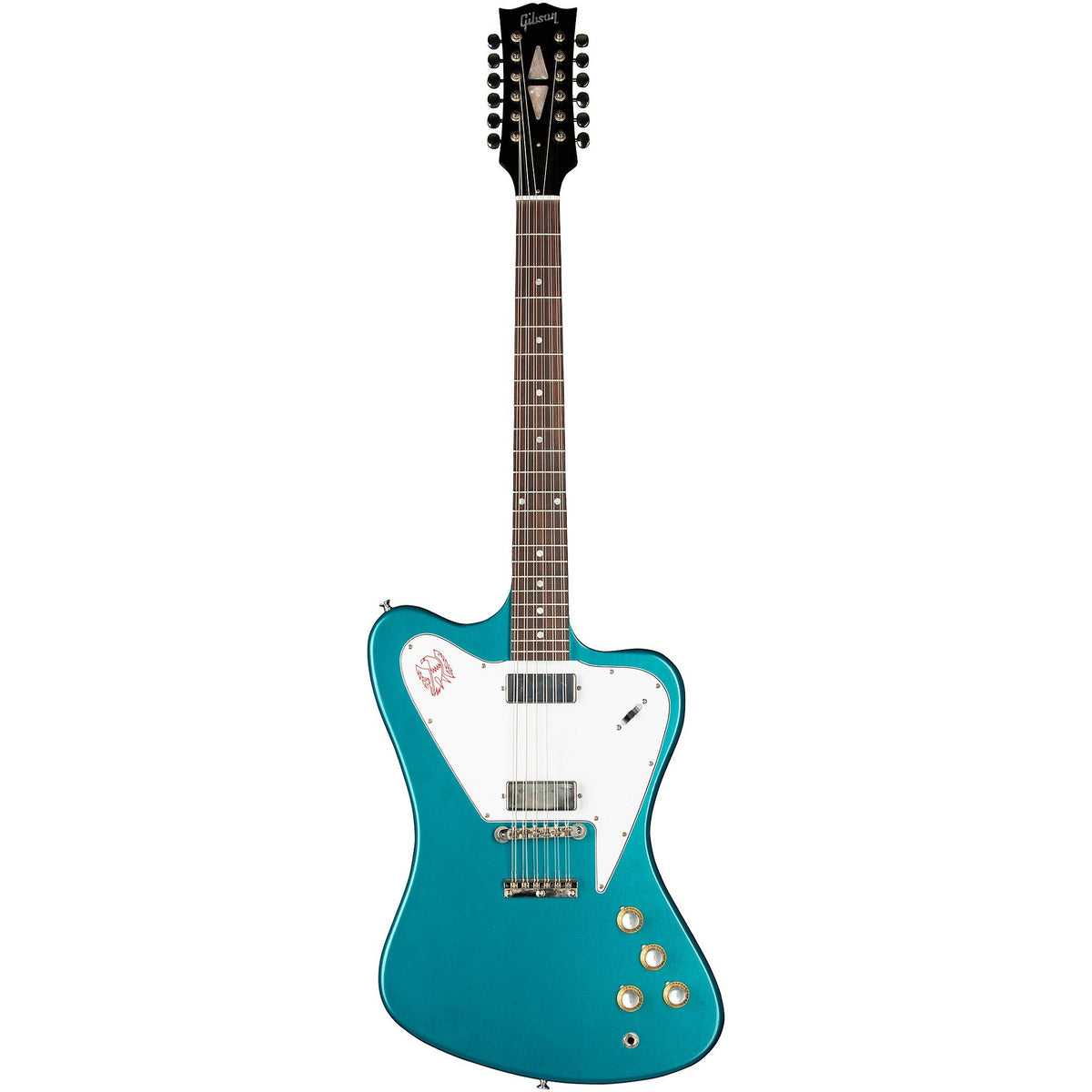 Đàn Guitar Điện 12-dây Gibson Historic Collection Custom 1965 Non-Reverse Firebird V 12-string Reissue - Aqua Mist VOS-Mai Nguyên Music