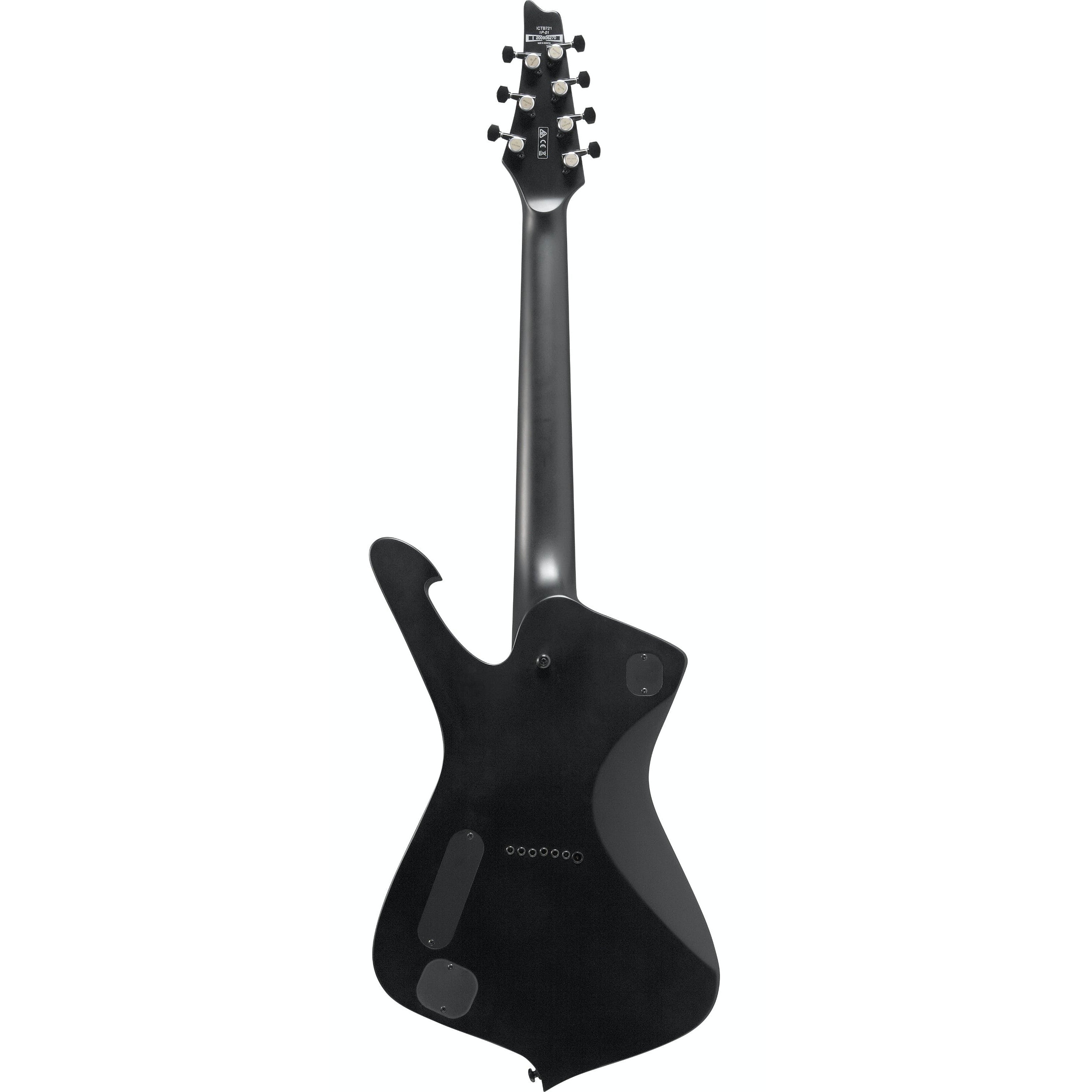 Đàn Guitar Điện 7-dây Ibanez Iceman IronLabel ICTB721 w/Bag, Black Flat-Mai Nguyên Music