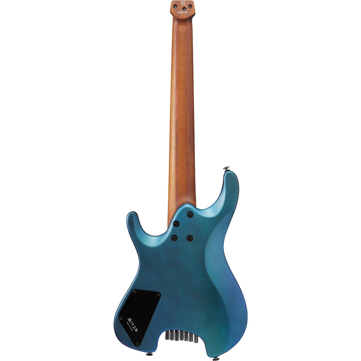 Đàn Guitar Điện 7-dây Ibanez Standard Q547-BMM Headless - Blue Chameleon Metallic Matte-Mai Nguyên Music