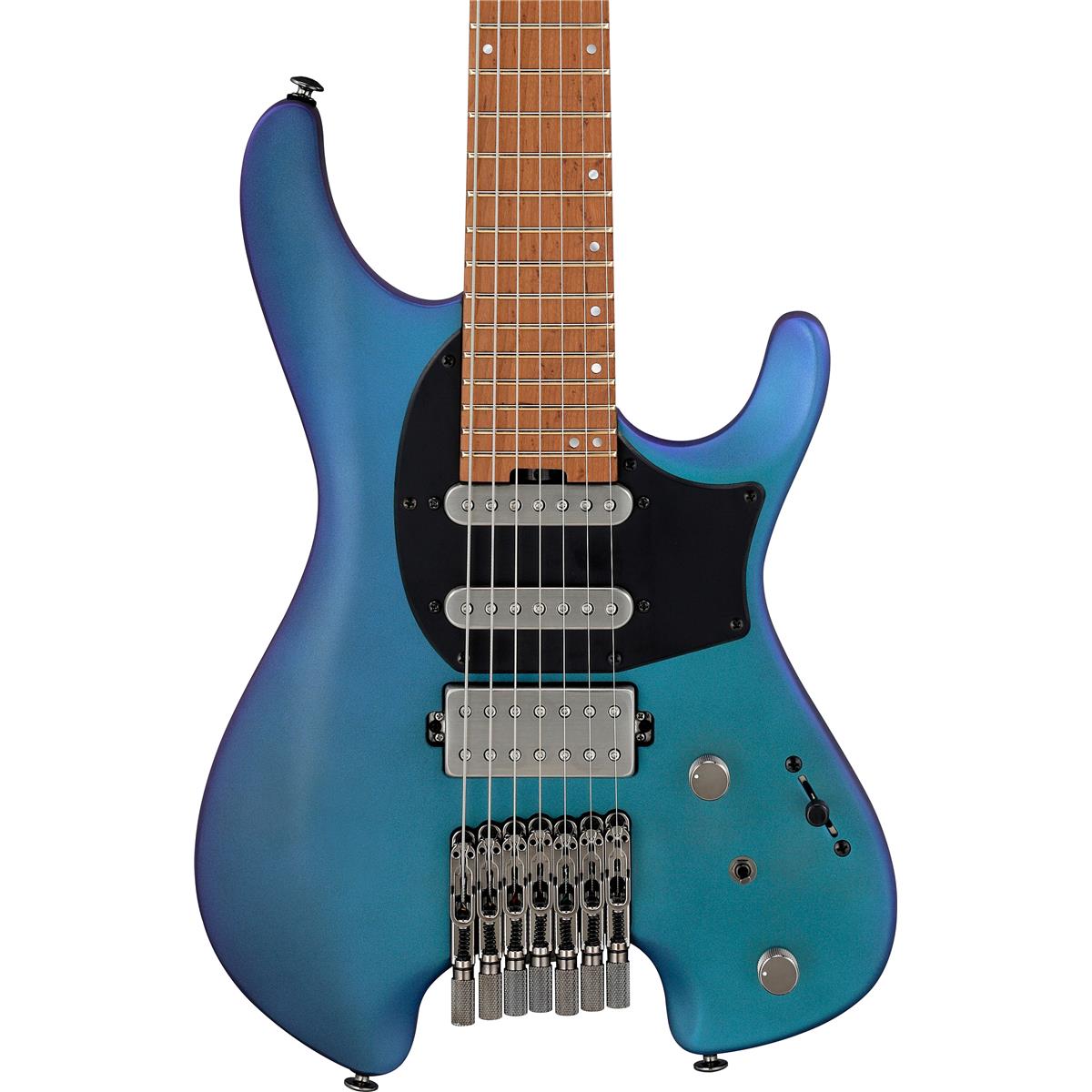 Đàn Guitar Điện 7-dây Ibanez Standard Q547-BMM Headless - Blue Chameleon Metallic Matte-Mai Nguyên Music