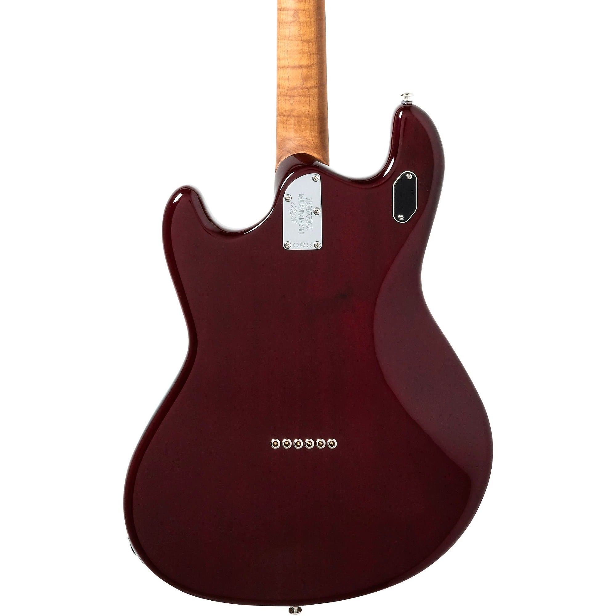 Đàn Guitar Điện Baritone Ernie Ball Music Man BFR Baritone StingRay - Trans Oxblood-Mai Nguyên Music