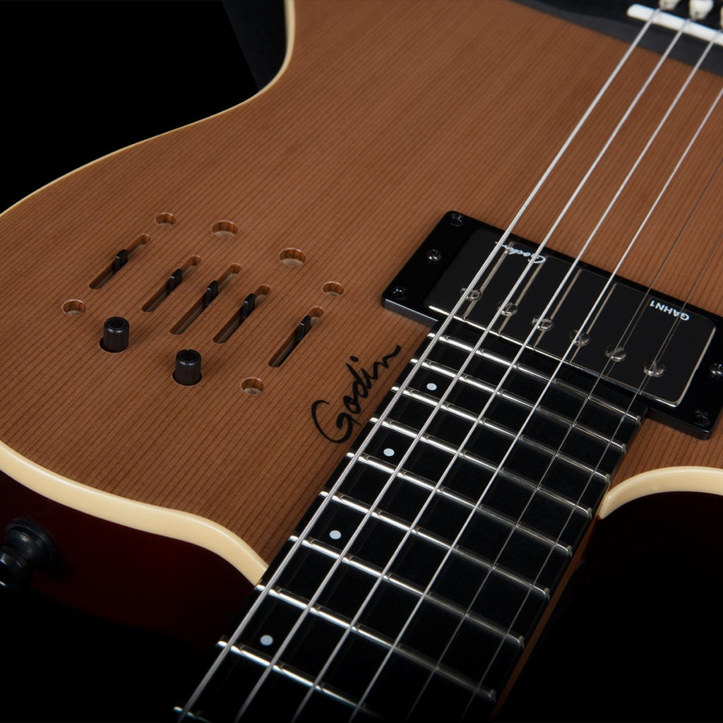 Đàn Guitar Điện Baritone Silent Godin A6 ULTRA Natural SG Left-Handed-Mai Nguyên Music