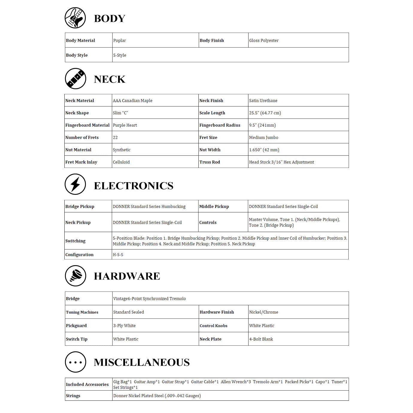 Đàn Guitar Điện Donner DST-100 - Combo-Mai Nguyên Music