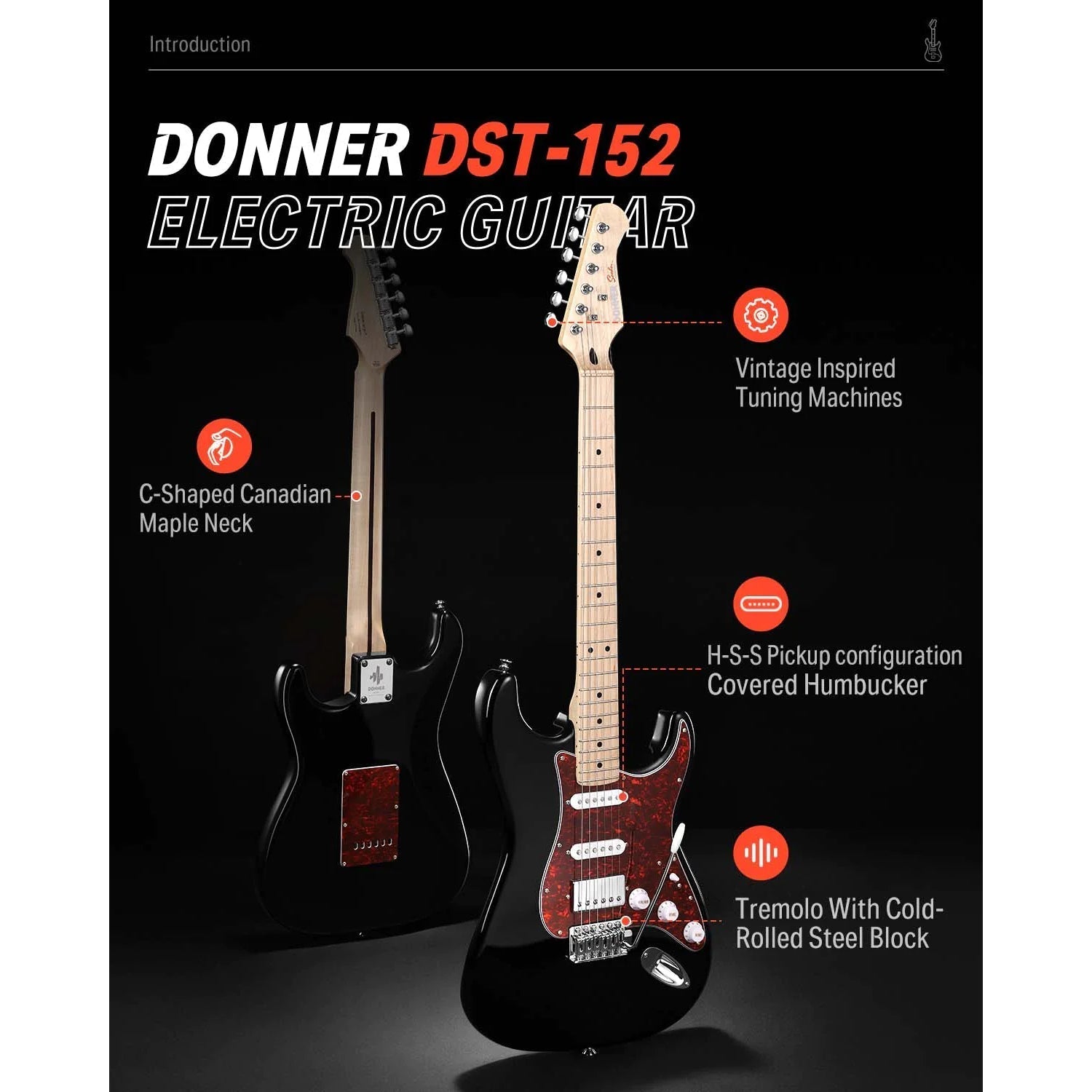 Đàn Guitar Điện Donner DST-152 Combo-Mai Nguyên Music