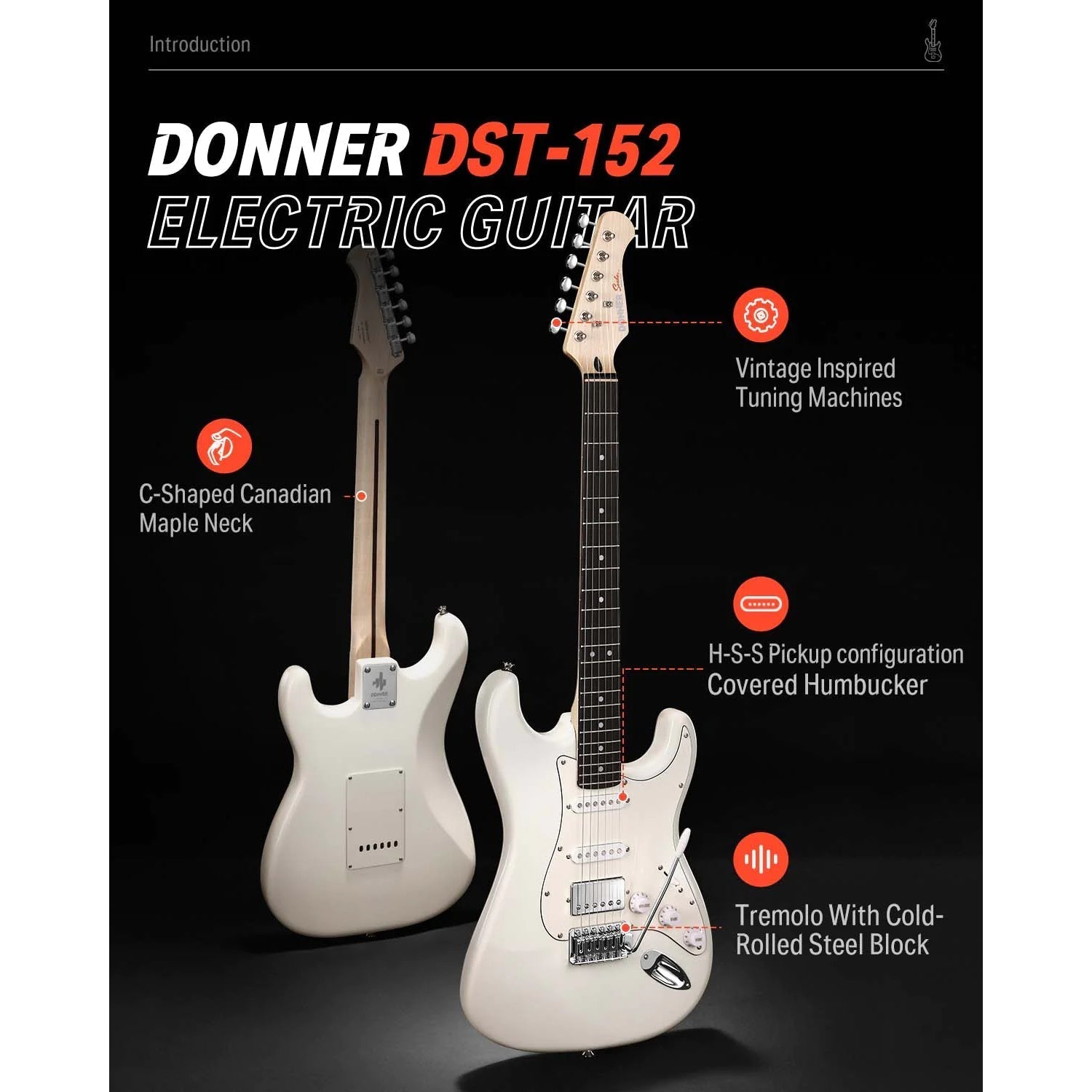 Đàn Guitar Điện Donner DST-152 Combo-Mai Nguyên Music