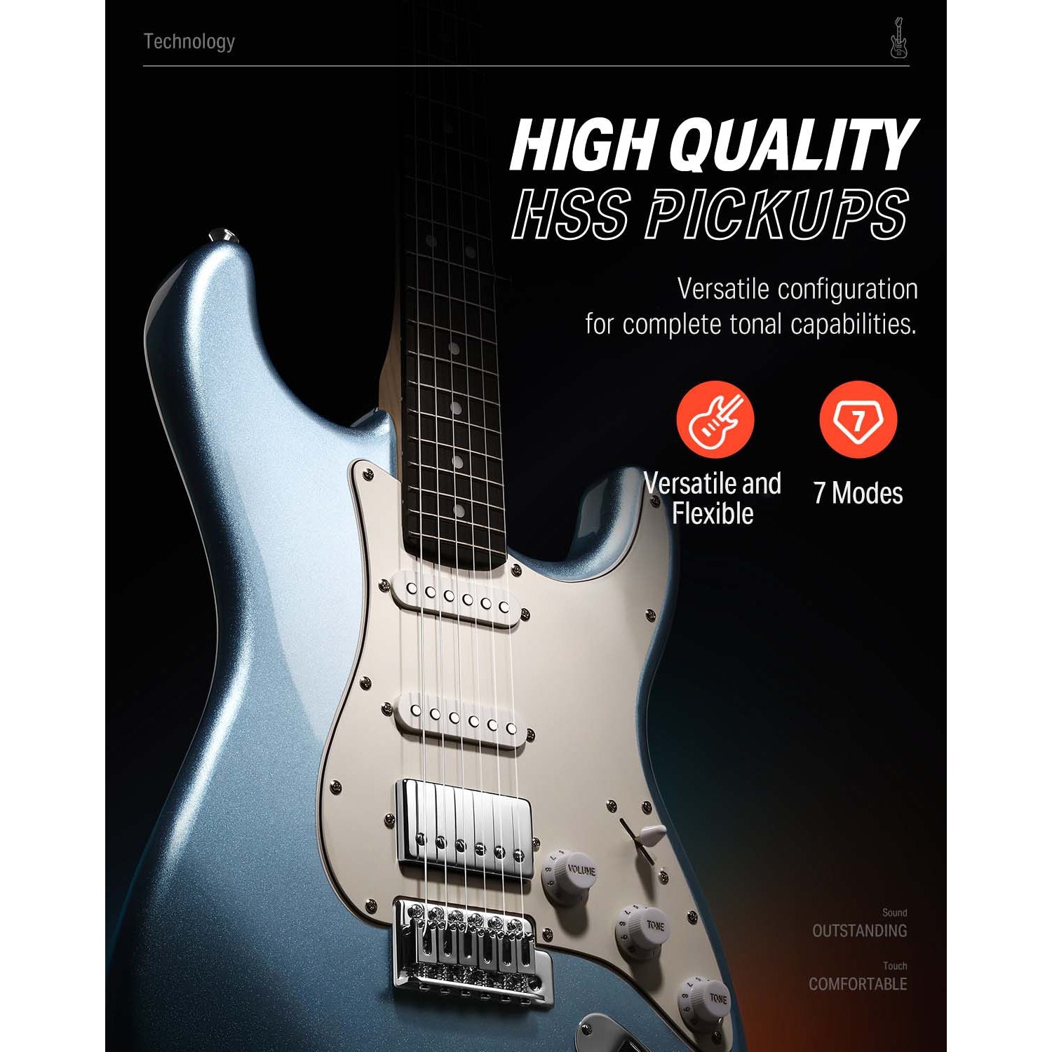 Đàn Guitar Điện Donner DST-152 Combo-Mai Nguyên Music