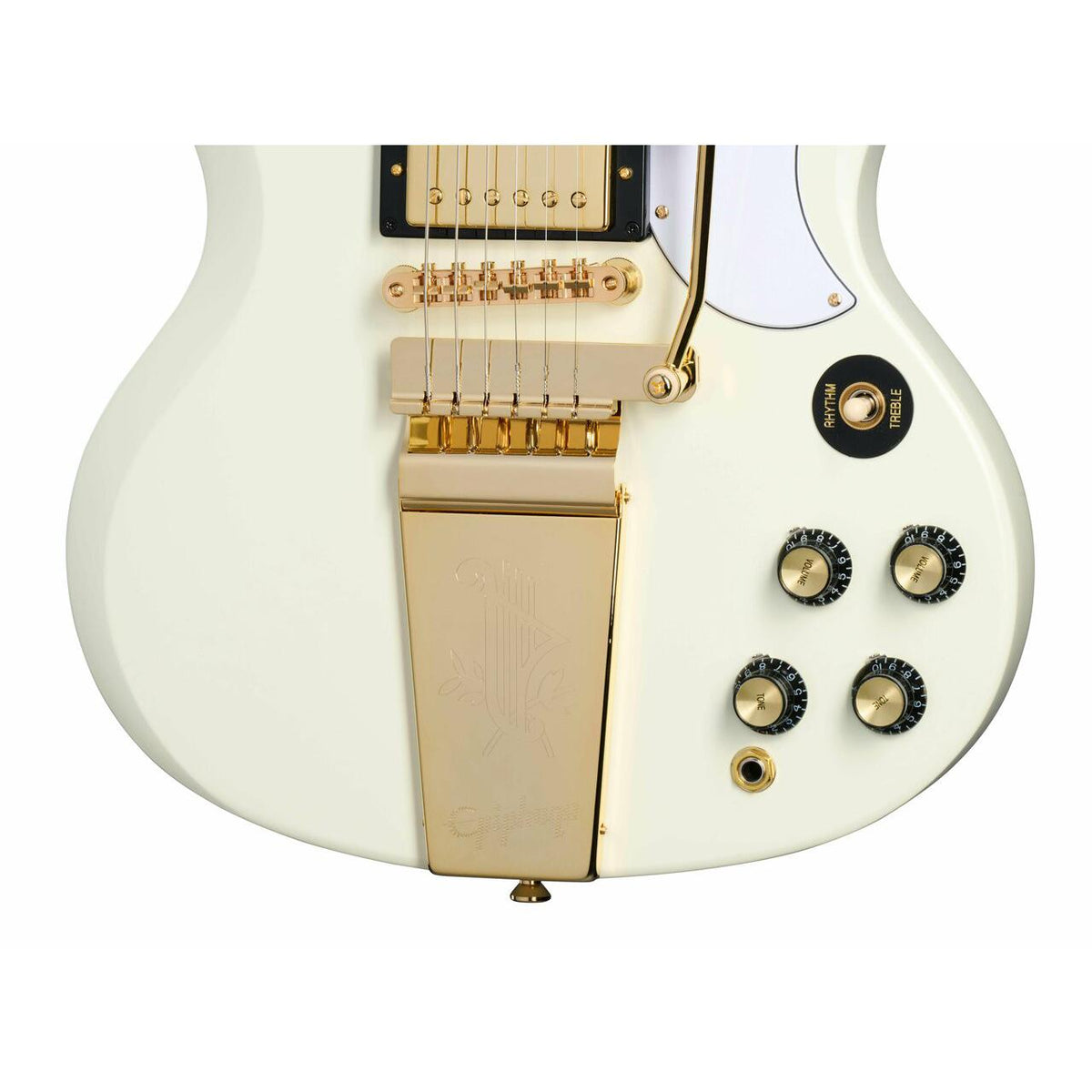 Đàn Guitar Điện Epiphone Inspired By Gibson Custom 1963 Les Paul SG Custom - Classic White Vos-Mai Nguyên Music