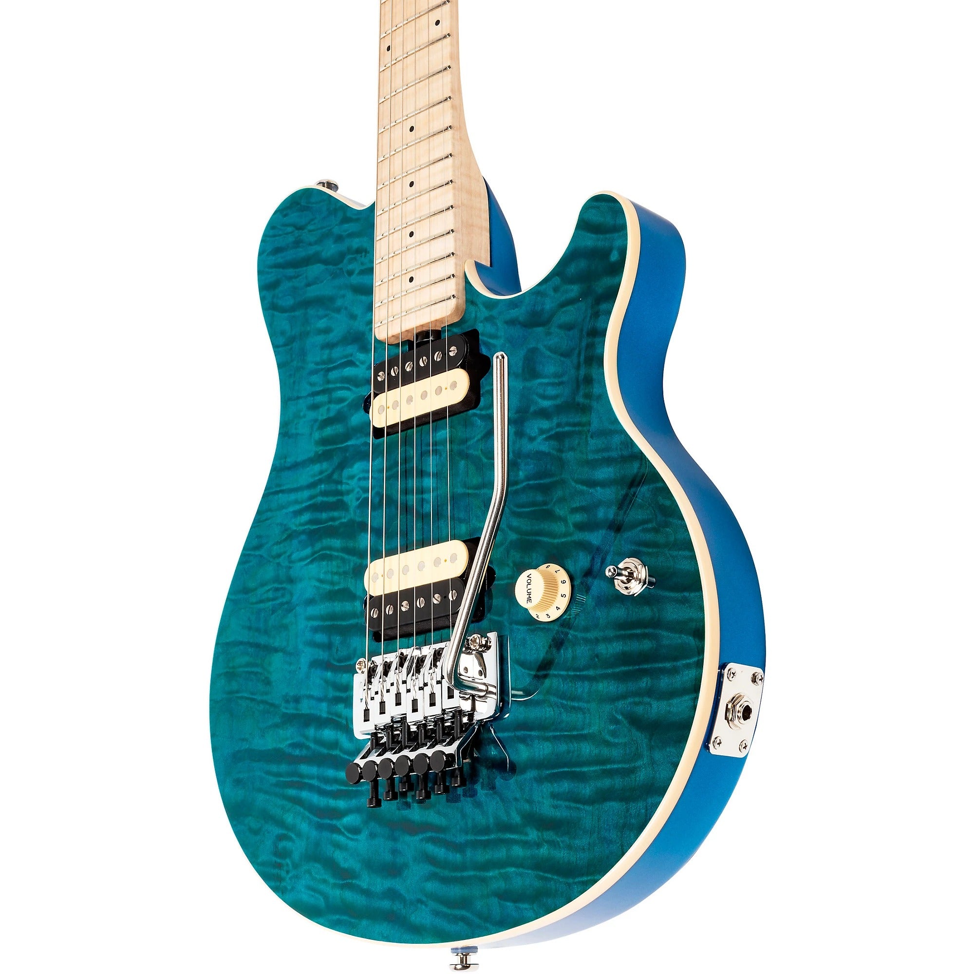 Đàn Guitar Điện Ernie Ball Music Man Axis Premium One Piece Quilt Top-Mai Nguyên Music