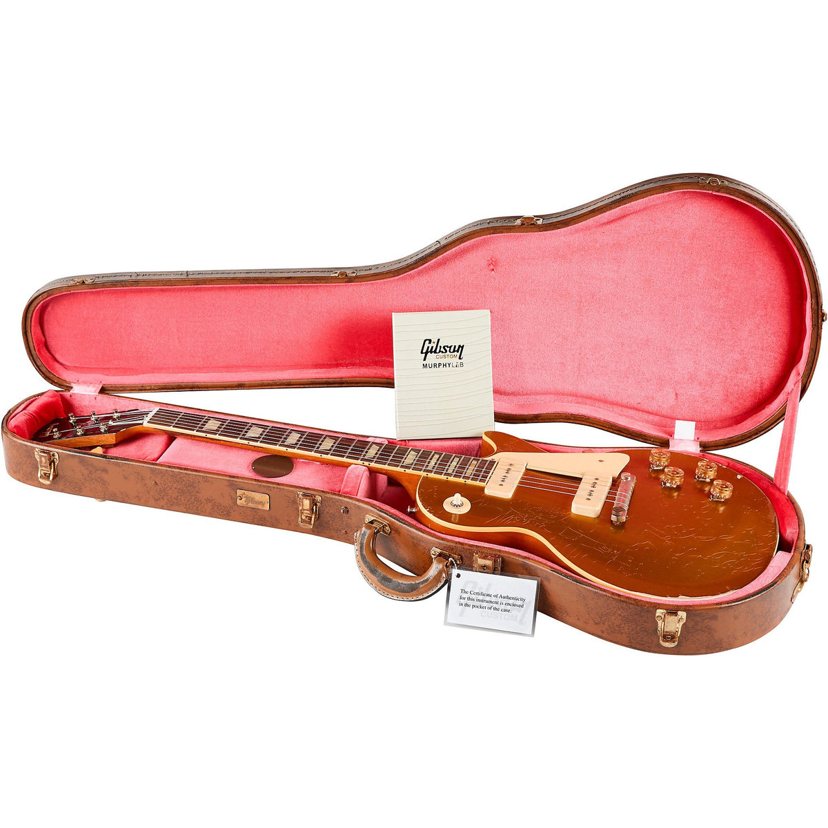 Đàn Guitar Điện Gibson Custom Murphy Lab 1954 Les Paul Goldtop Reissue Heavy Aged - Double Gold