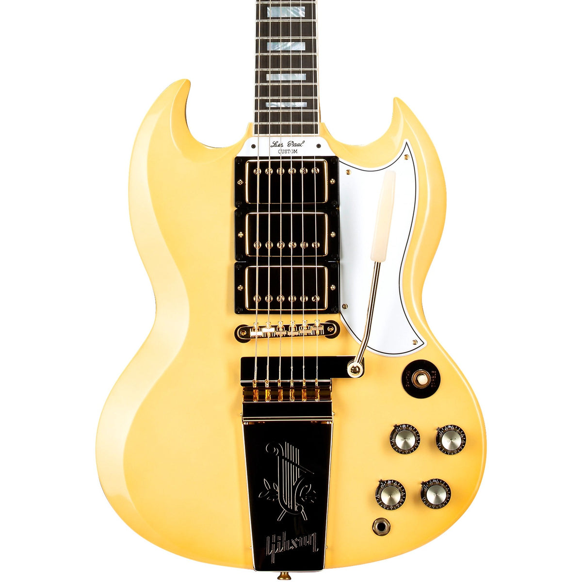 Đàn Guitar Điện Gibson Historic Collection Custom 1963 Les Paul SG Custom Reissue VOS - Classic White