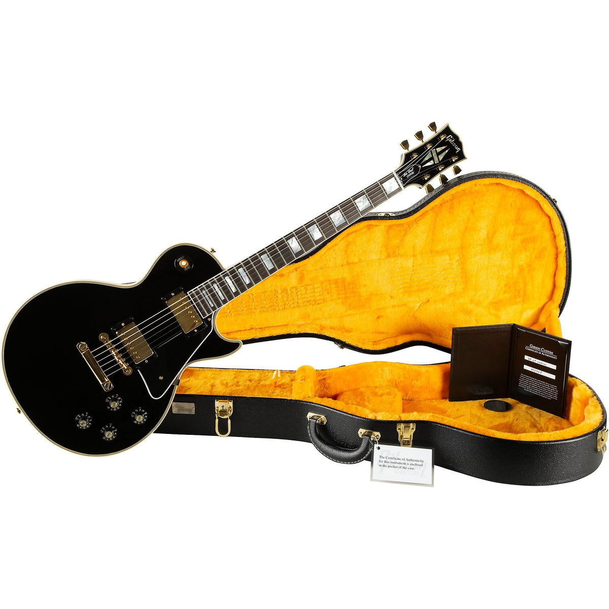 Đàn Guitar Điện Gibson Historic Collection Custom 1968 Les Paul Custom Reissue Gloss - Ebony