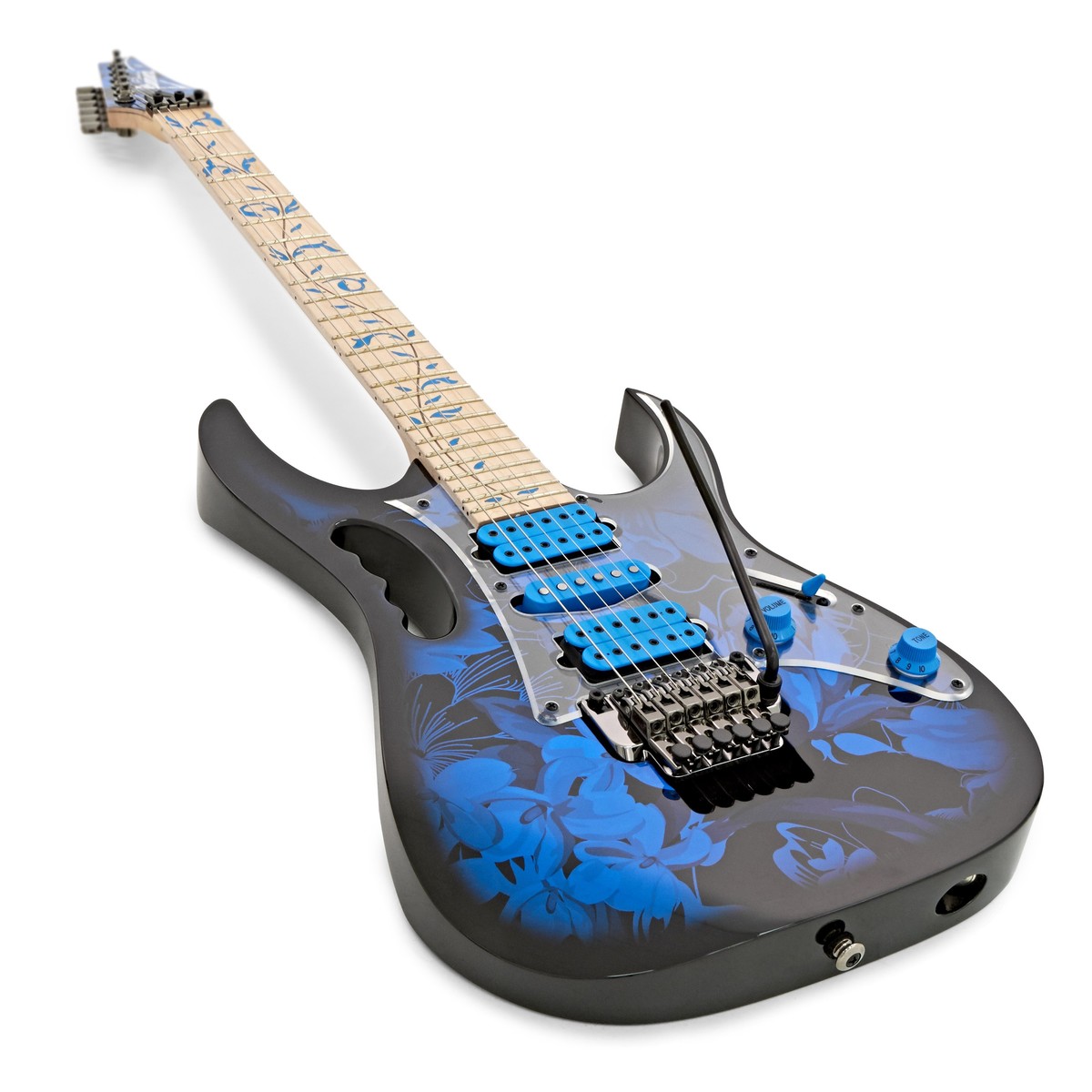 Đàn Guitar Điện Ibanez JEM77P Steve Vai Signature - Blue Floral Pattern-Mai Nguyên Music