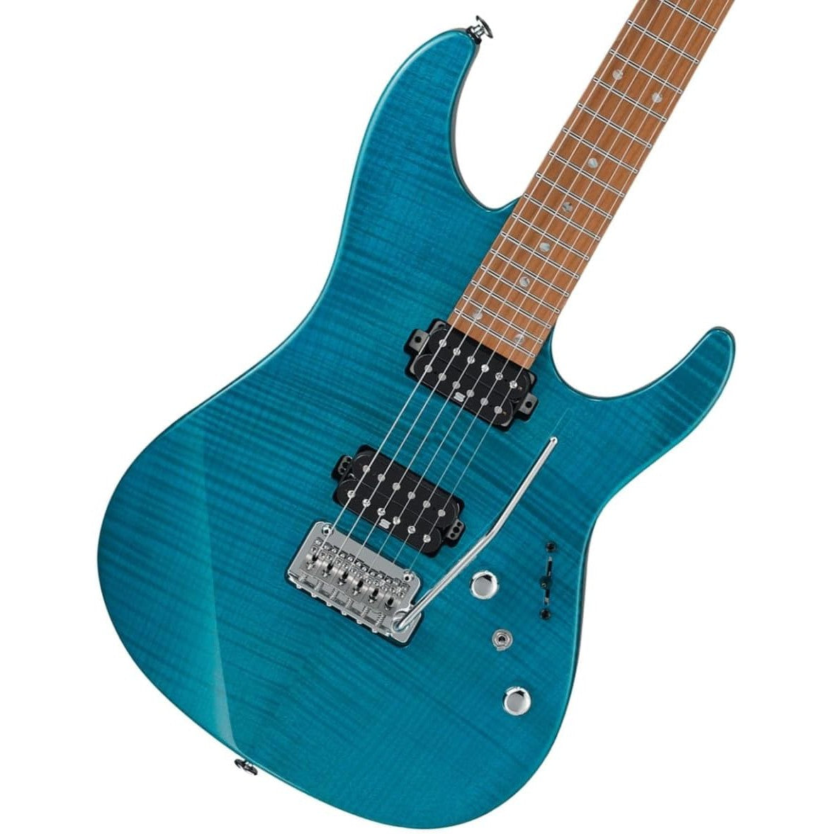 Đàn Guitar Điện Ibanez MM1 Martin Miller Signature - Transparent Aqua Blue-Mai Nguyên Music