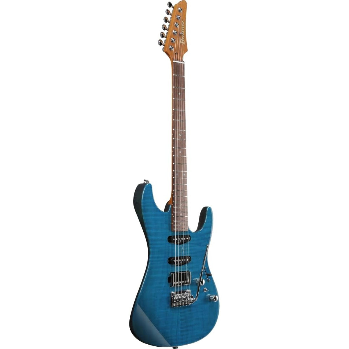 Đàn Guitar Điện Ibanez MMN1 Martin Miller Signature - Transparent Aqua Blue-Mai Nguyên Music