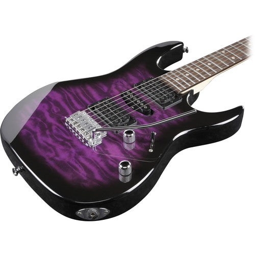 Đàn Guitar Điện Ibanez RG GIO GRX70QA, Transparent Violet Sunburst-Mai Nguyên Music