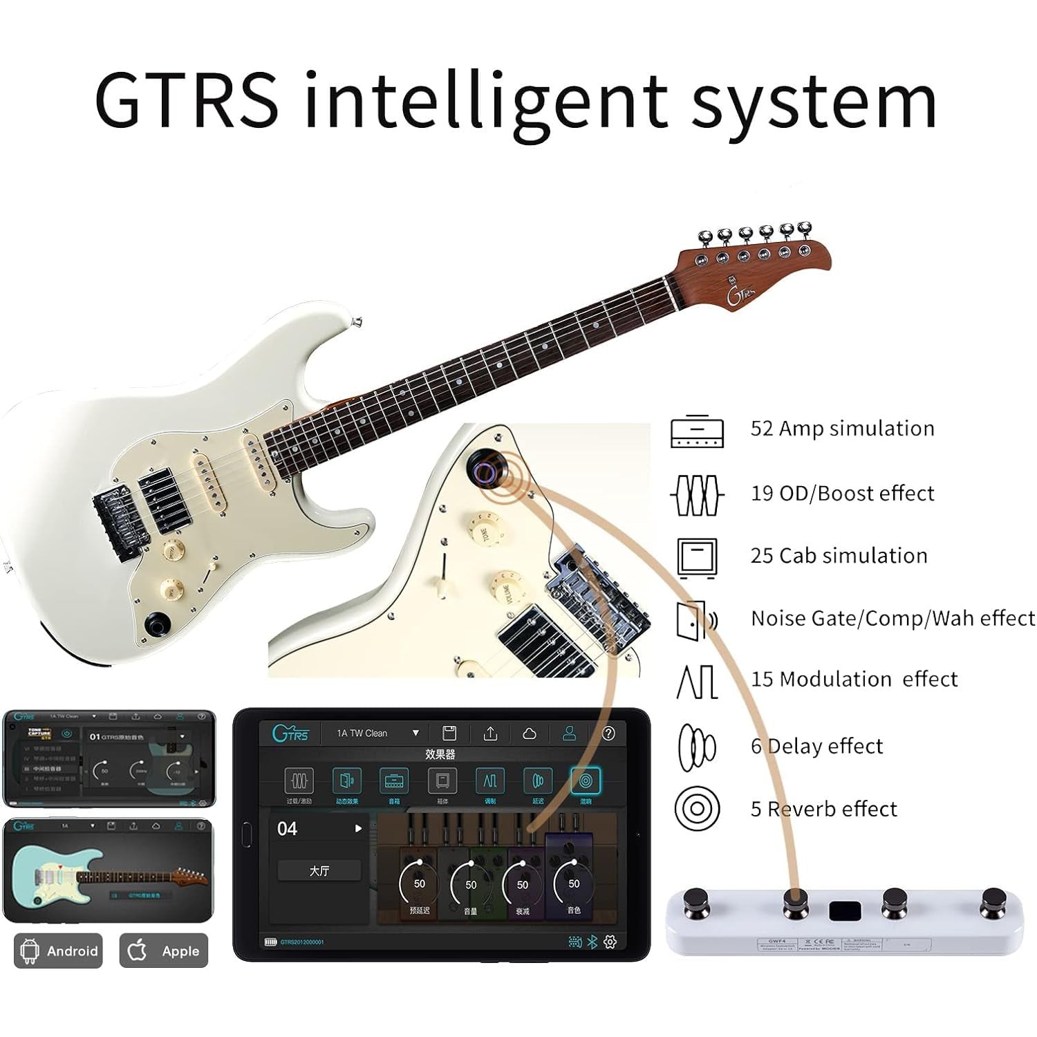 Đàn Guitar Điện Mooer GTRS S800-Mai Nguyên Music