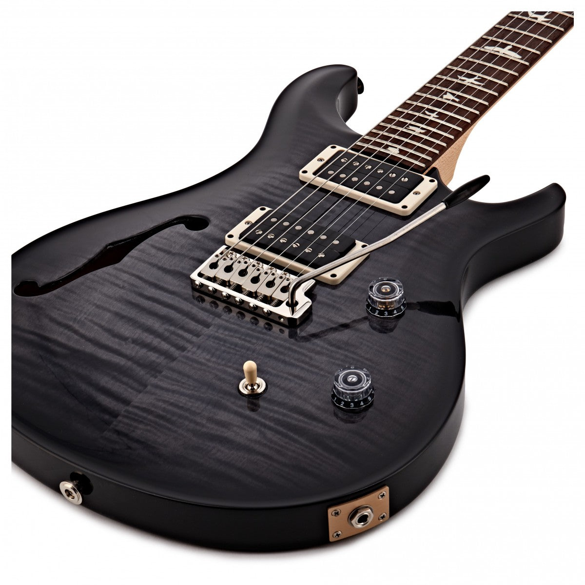 Đàn Guitar Điện PRS CE 24 Semi-Hollow w/Bag, Faded Gray Black Smokeburst-Mai Nguyên Music