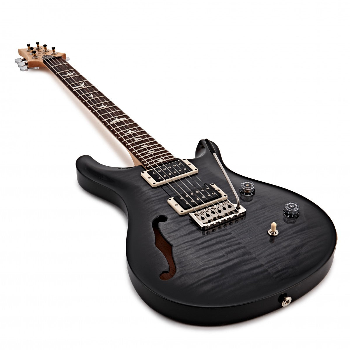 Đàn Guitar Điện PRS CE 24 Semi-Hollow w/Bag, Faded Gray Black Smokeburst-Mai Nguyên Music