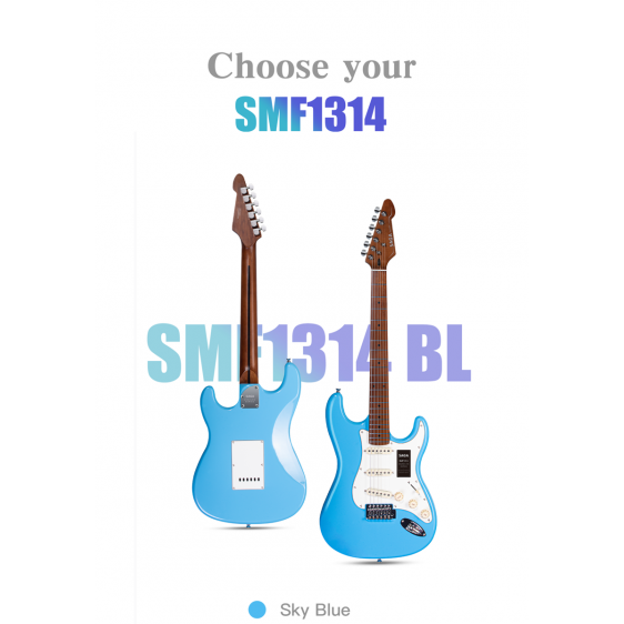 Đàn Guitar Điện Saga SMF1314 Stratocaster SSS-Mai Nguyên Music