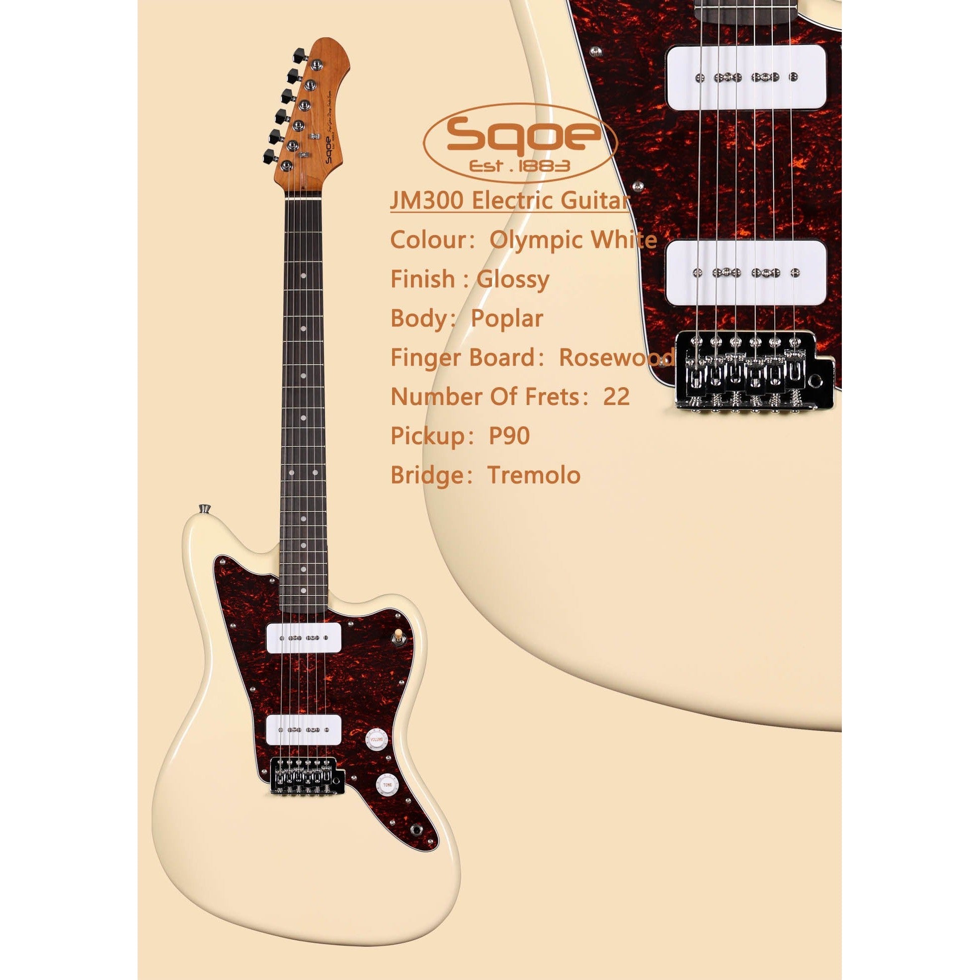 Đàn Guitar Điện Sqoe JM300-Mai Nguyên Music