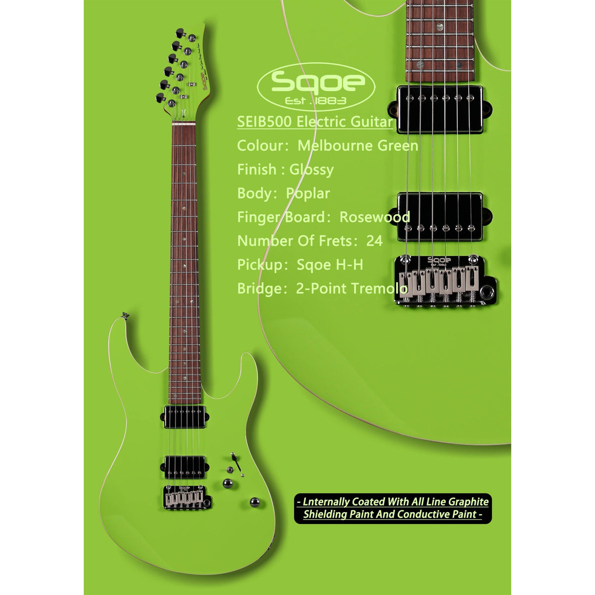 Đàn Guitar Điện Sqoe SEIB500-Mai Nguyên Music