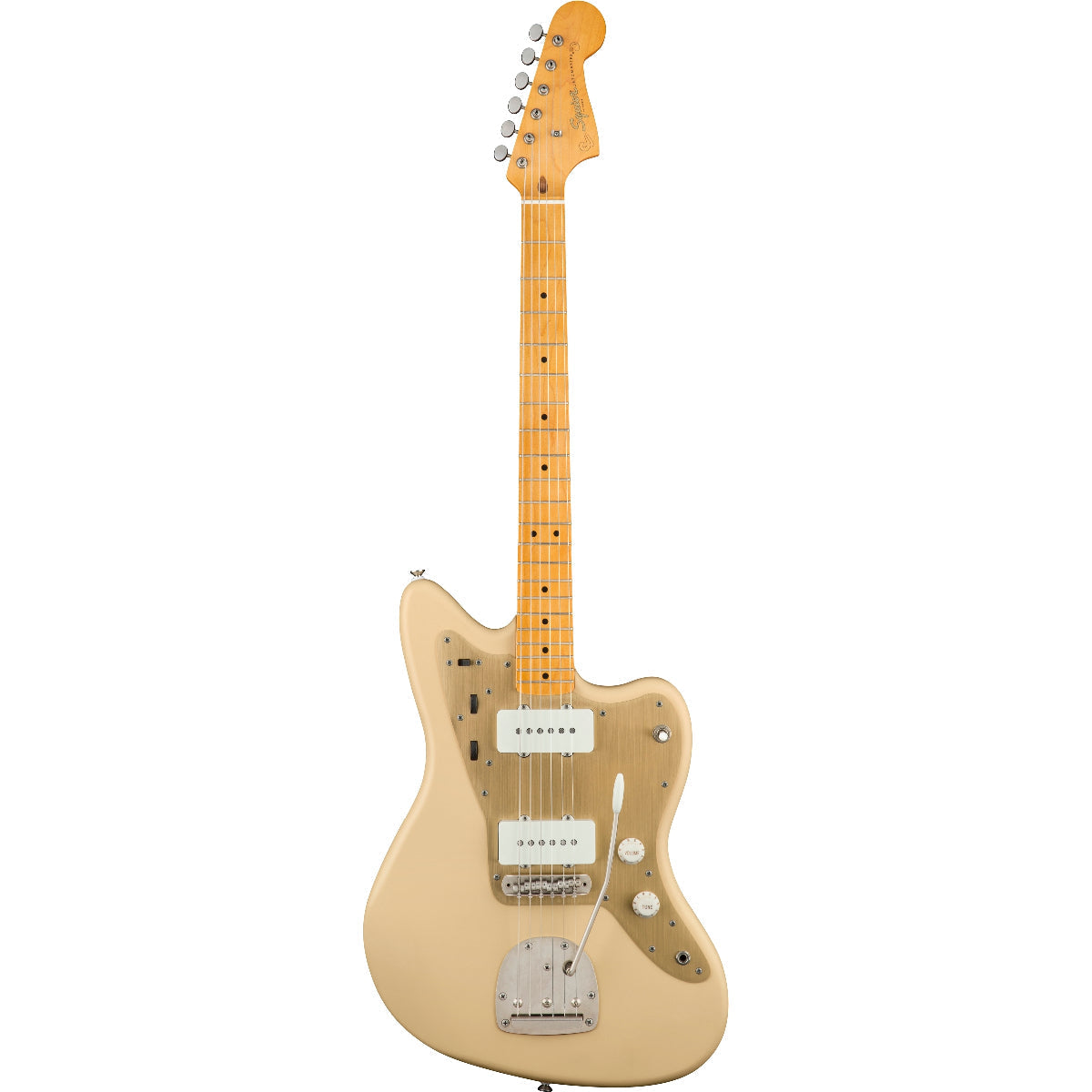 Đàn Guitar Điện Squier 40th Anniversary Jazzmaster Vintage Edition, Maple Fingerboard, Satin Desert Sand-Mai Nguyên Music