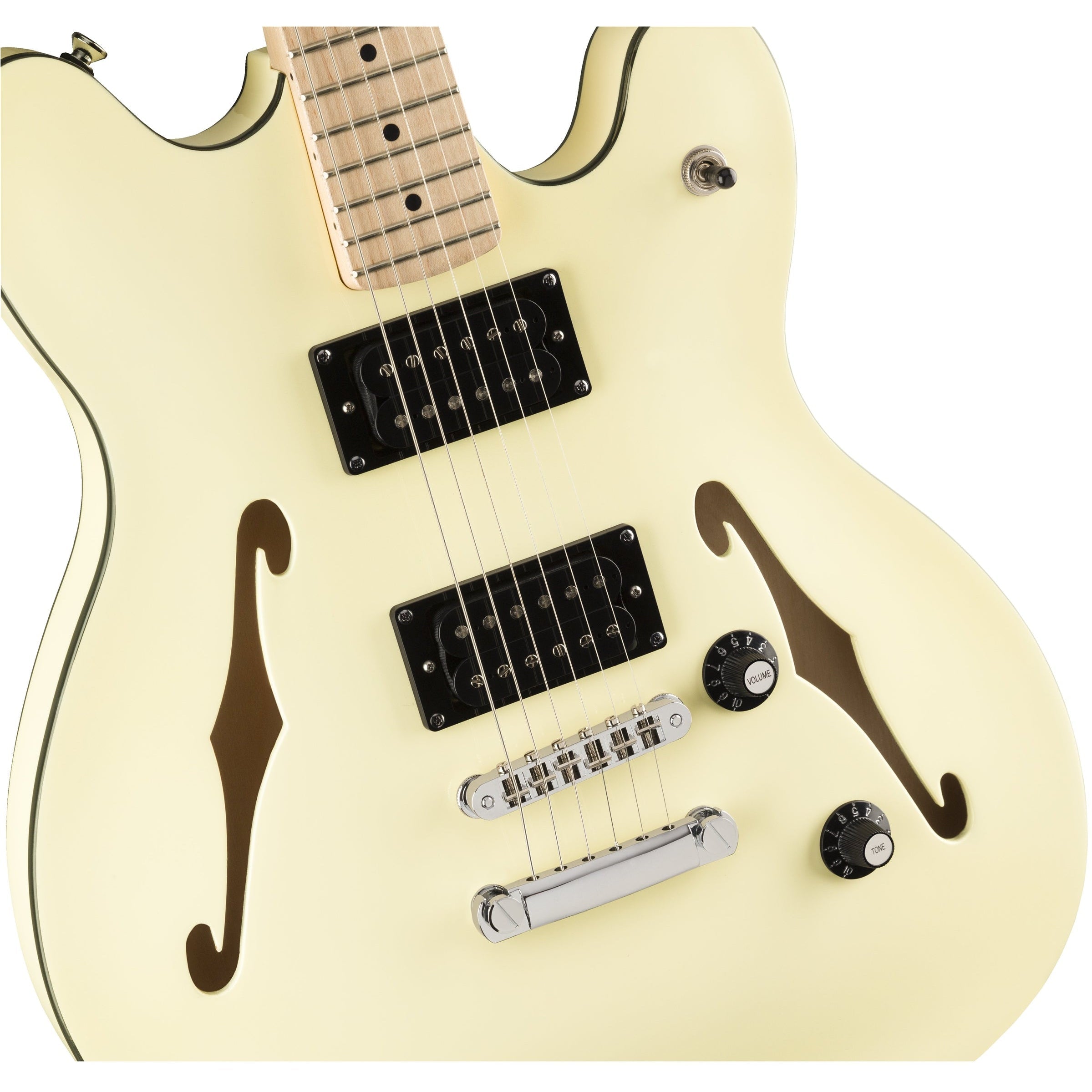 Đàn Guitar Điện Squier Affinity Series Starcaster, Maple Fingerboard, Olympic White-Mai Nguyên Music