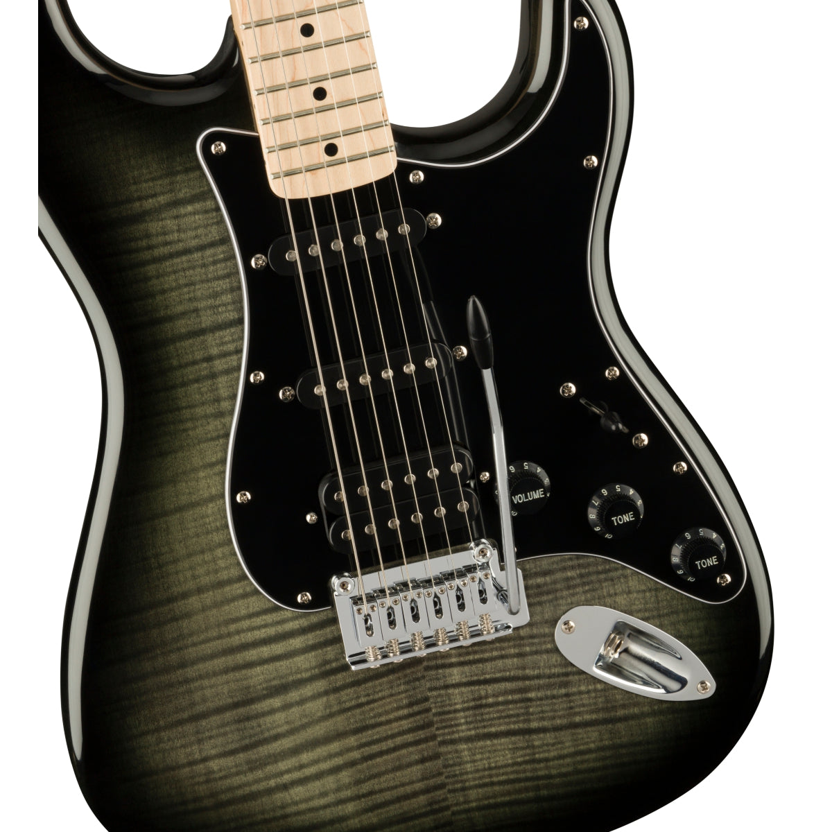 Đàn Guitar Điện Squier Affinity Series Stratocaster FMT HSS, Maple Fingerboard, Black Burst-Mai Nguyên Music