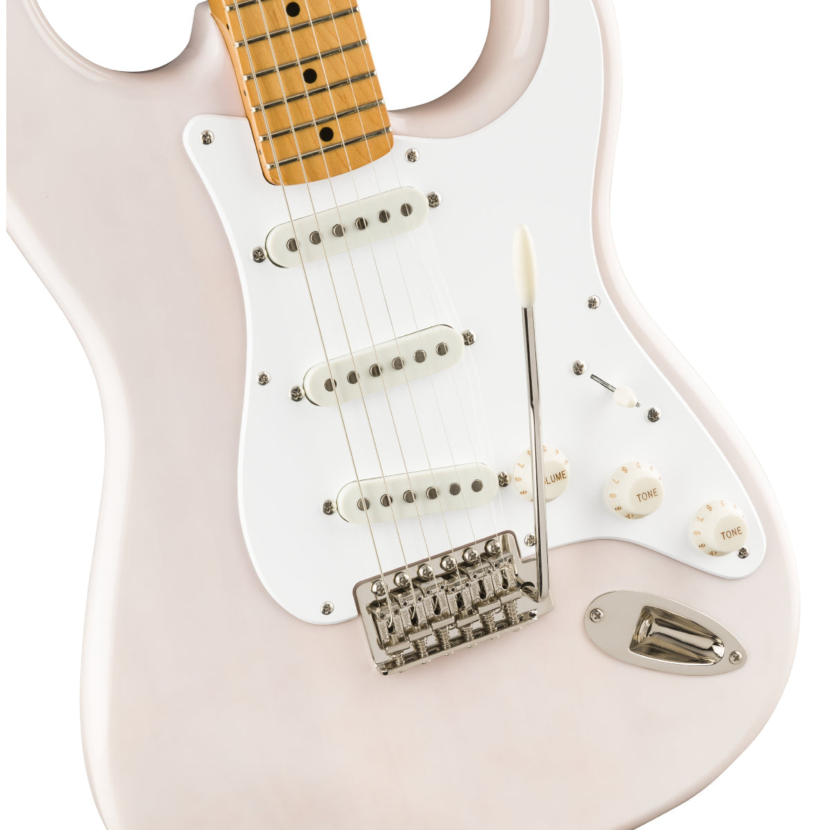 Đàn Guitar Điện Squier Classic Vibe 50s Stratocaster, Maple Fingerboard, White Blonder-Mai Nguyên Music